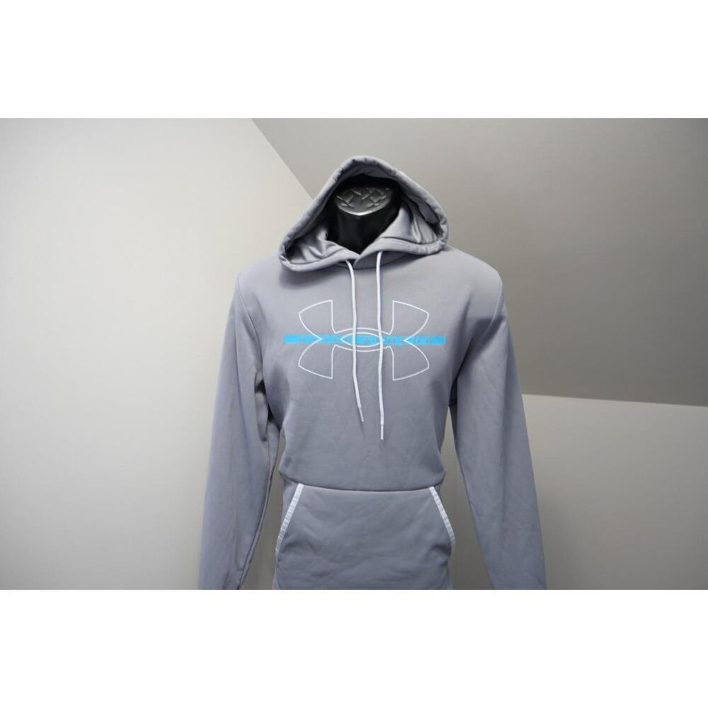 Under Armour Hoodie Loose Gray Athletic Performance Fleece Mens Sz Medium